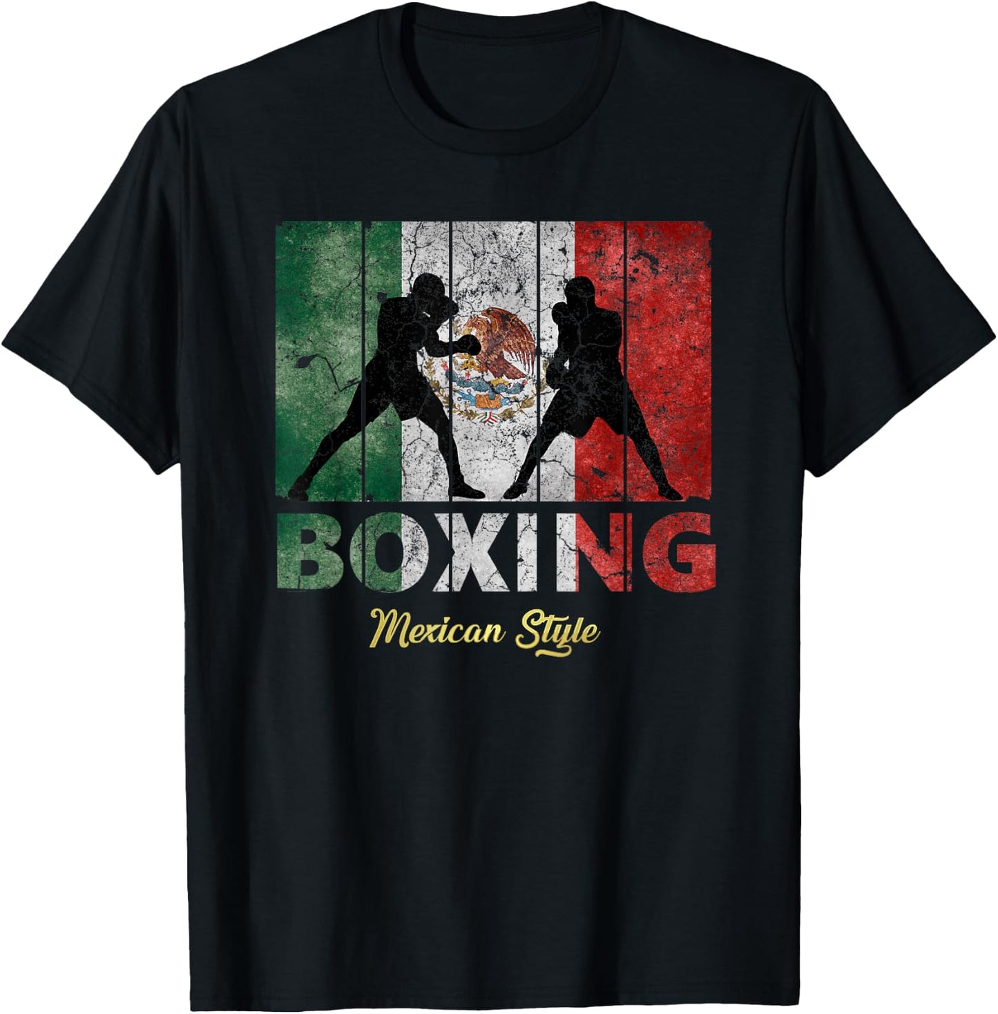 Mexican Vintage style boxing Great Boxing T-Shirt - T-Shirt | Black