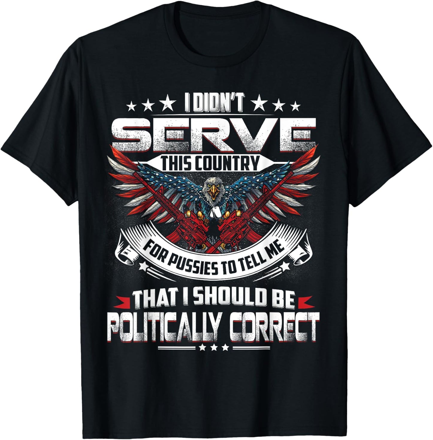 I Didnt Serve This Country Veteran Gift T-Shirt - T-Shirt | Black