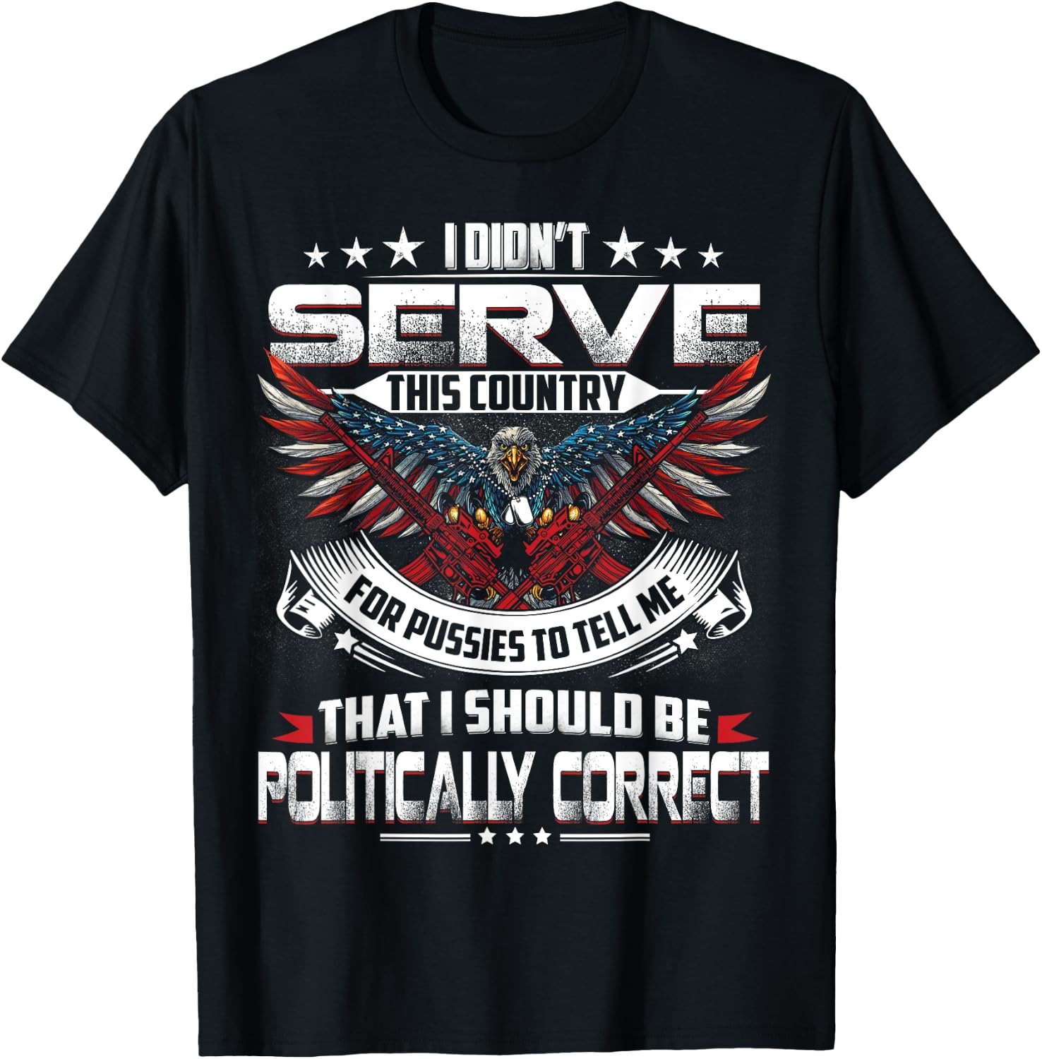 I Didnt Serve This Country Veteran Gift T-Shirt - T-Shirt | Black