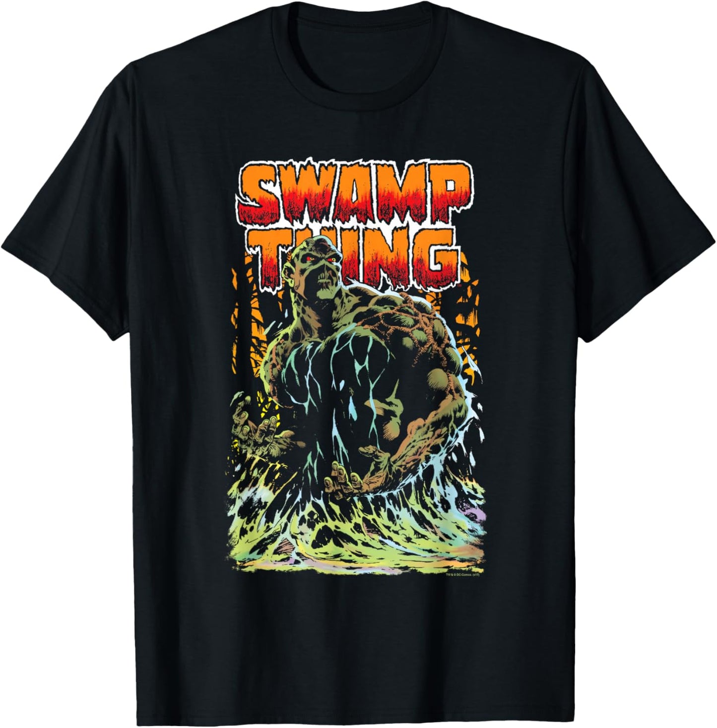 Justice League Swamp Thing T-Shirt - T-Shirt | Black