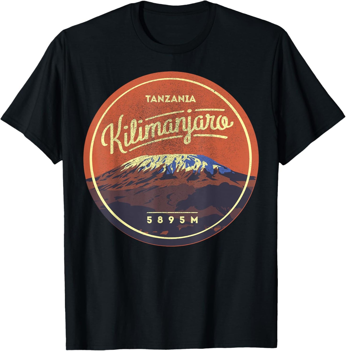 Travel Africa Tanzania Serengeti Mount Kilimanjaro Vacation T-Shirt - T-Shirt | Black