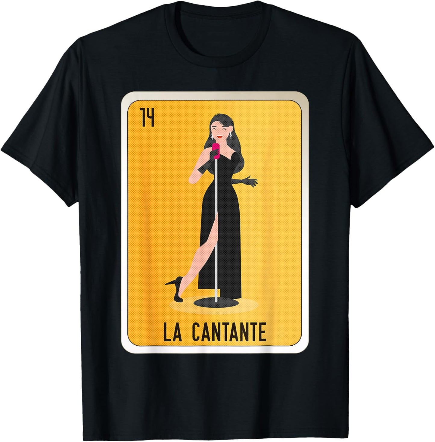 La Cantante Mexican Slang Chicano Bingo Cards T-Shirt - T-Shirt | Black