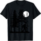 Bigfoot Hiding in Forest for Sasquatch Believers T-Shirt - T-Shirt | Black