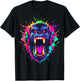 Gorilla shouting meme monkey gamer gorillas T-Shirt - T-Shirt | Black
