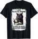 Funny Cat Sarcasm Humor Present Outfits -Adults Black Small Modern Short Sleeve T-Shirt - T-Shirt | Black