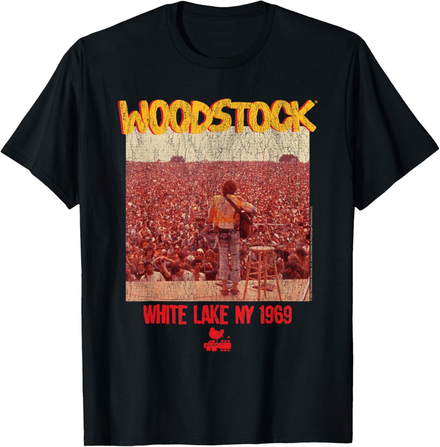 Woodstock White Lake NY 1969 T-Shirt - T-Shirt | Black
