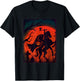 Halloween Scary Pumpkin Headless Horseman Horse Riding Lover T-Shirt - T-Shirt | Black