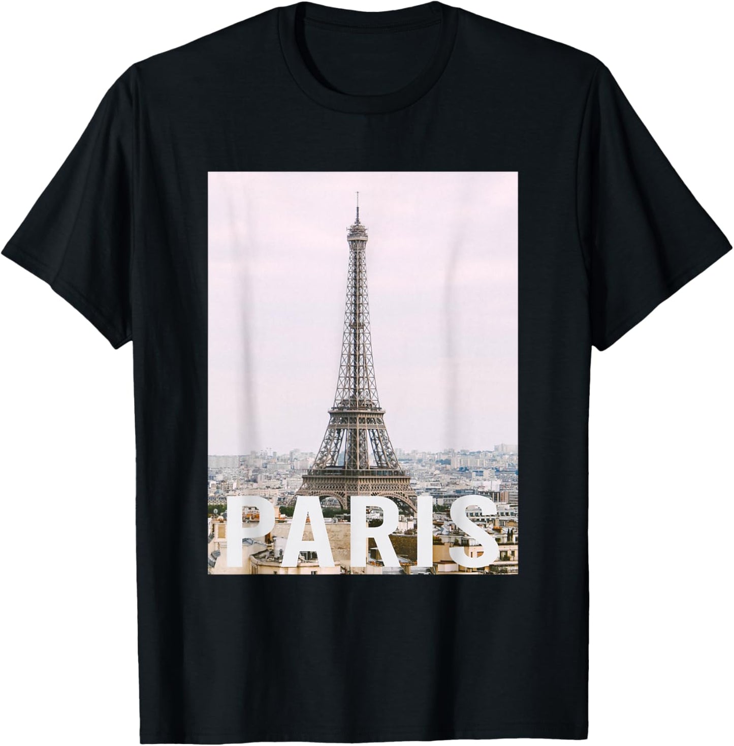 Paris - Eiffel Tower - Aesthetic Design - Classic T-Shirt - T-Shirt | Black