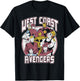 Marvel West Coast Avengers Distressed Poster T-Shirt - T-Shirt | Black