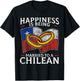 Chilean Marriage Chile Married Flag Wedded Culture T-Shirt - T-Shirt | Black