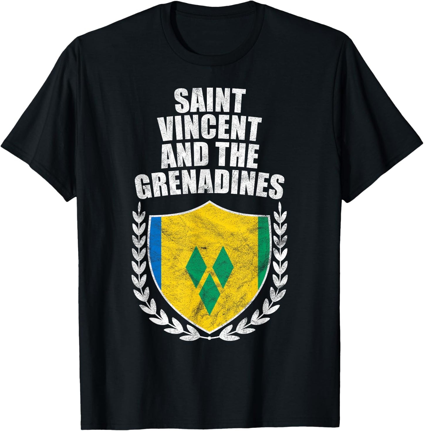 Saint Vincent and the Grenadines T-Shirt - T-Shirt | Black