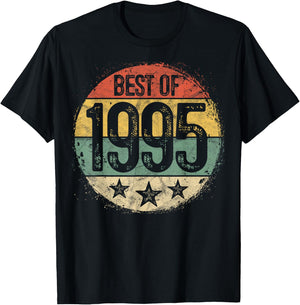 Best of 1995 30th Birthday Gifts Women 30 Year Old T-Shirt - T-Shirt | Black
