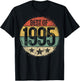 Best of 1995 30th Birthday Gifts Women 30 Year Old T-Shirt - T-Shirt | Black