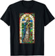 Saint Brigid Of Kildare Stained Glass Window T-Shirt - T-Shirt | Black
