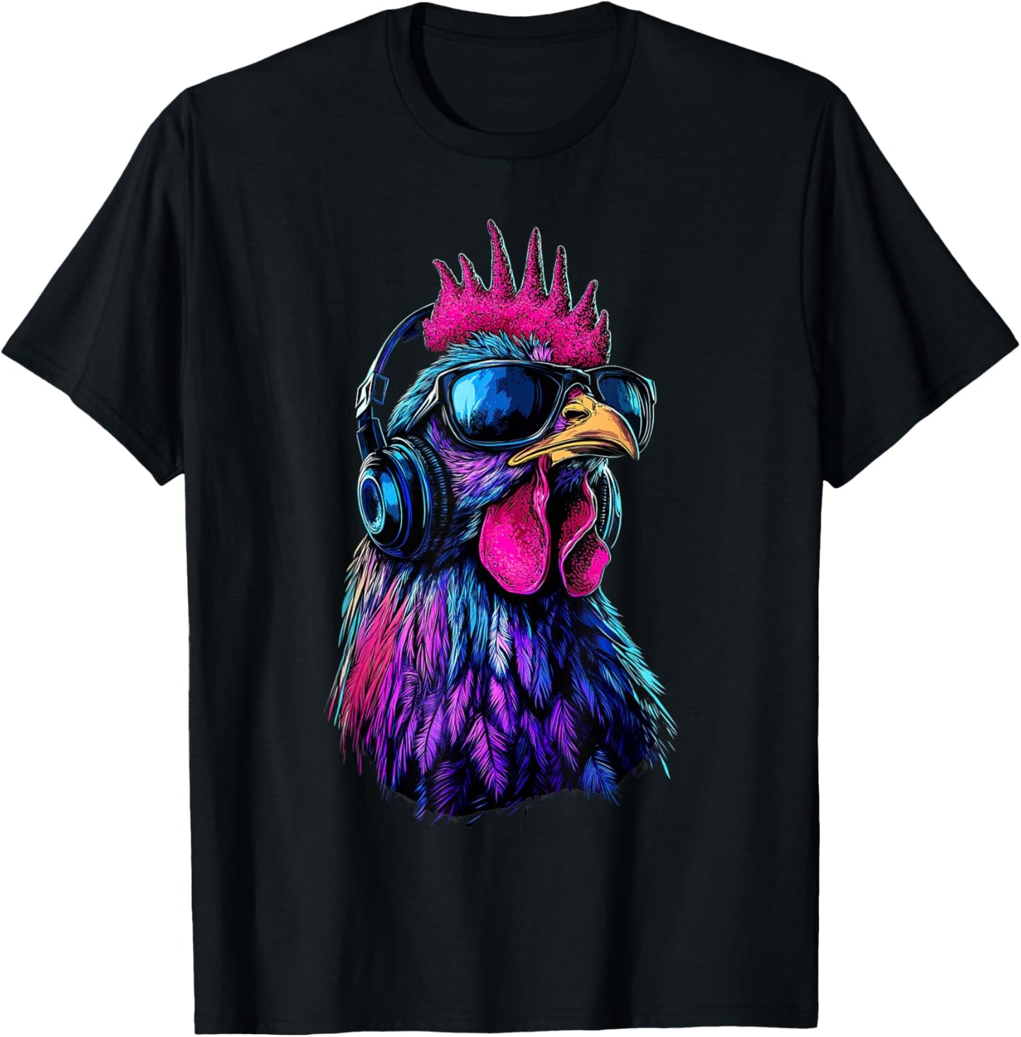 Funny Chicken cool Graffiti Urban art street T-Shirt - T-Shirt | Black
