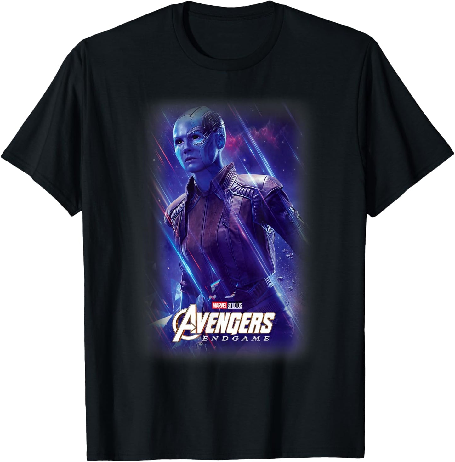 Marvel Avengers Endgame Nebula Galactic Poster T-Shirt - T-Shirt | Black