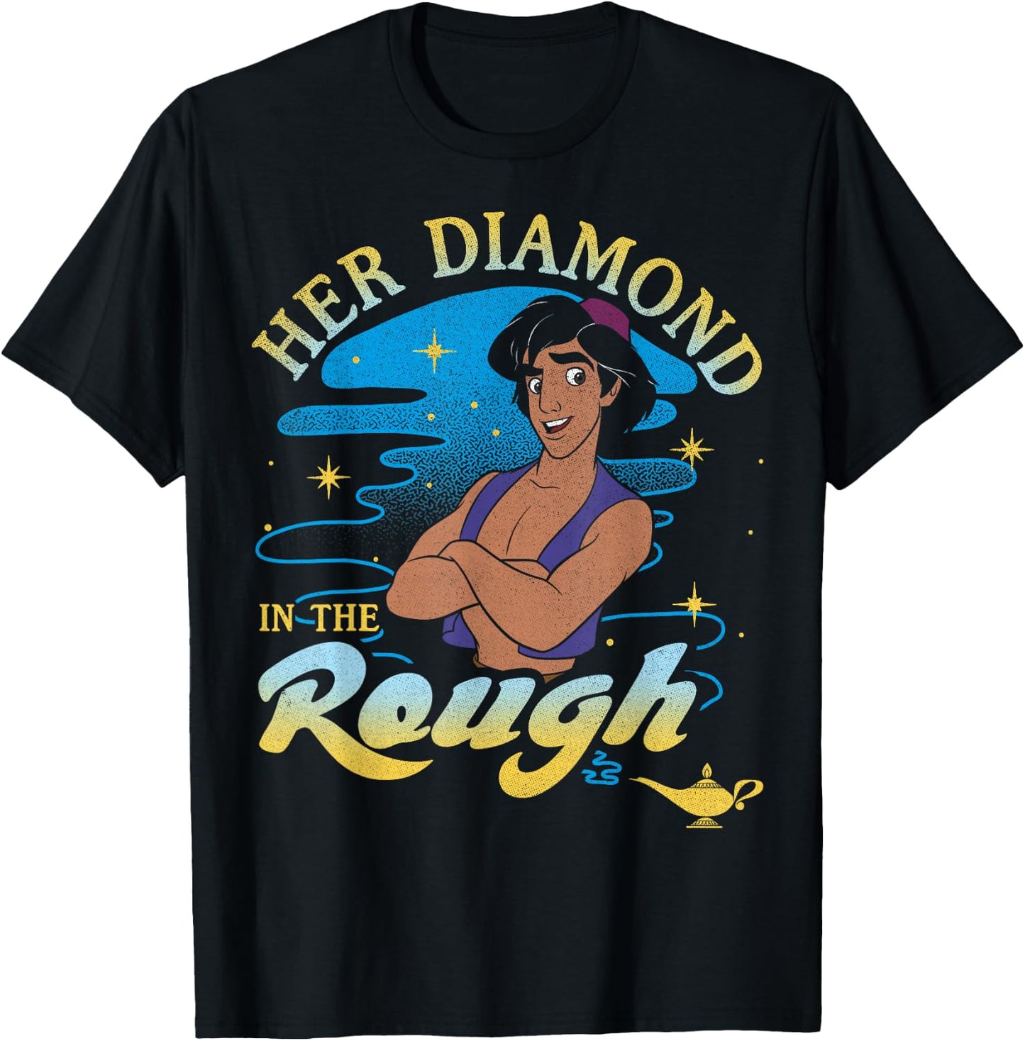 Disney Aladdin Her Diamond In The Rough Portrait T-Shirt - T-Shirt | Black