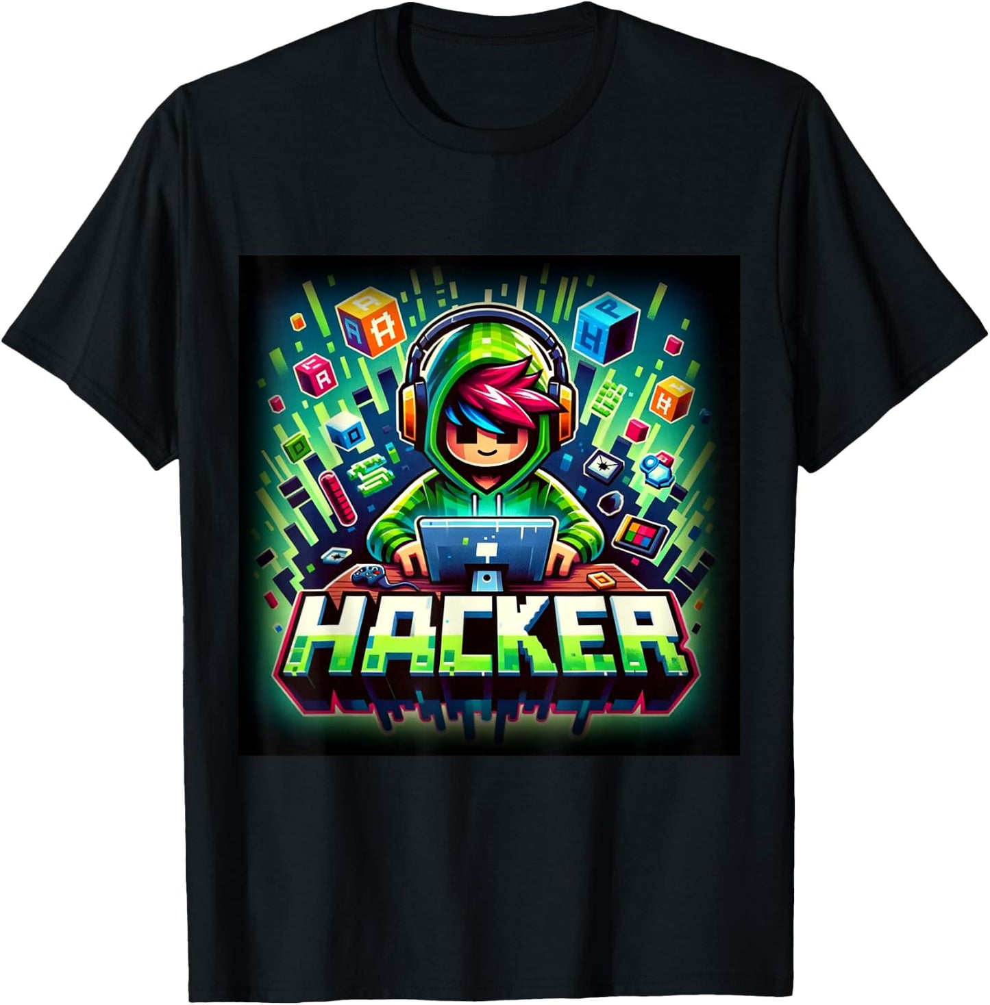 Kid Hacker , Future Tech Engineer T-Shirt - T-Shirt | Black