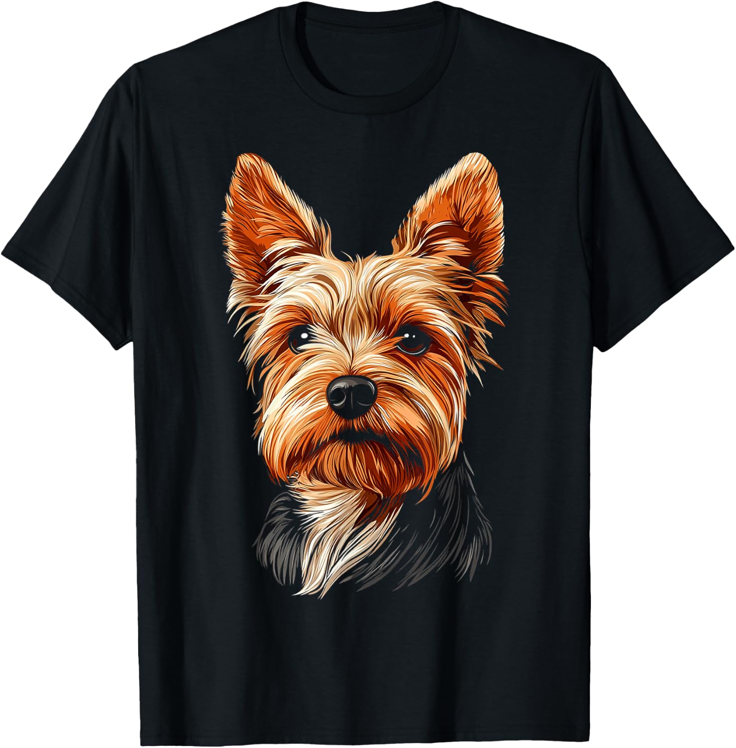 Silky Terrier Dog Motif Pet Illustration Silky Terrier Men Women Kids T-Shirt - T-Shirt | Black
