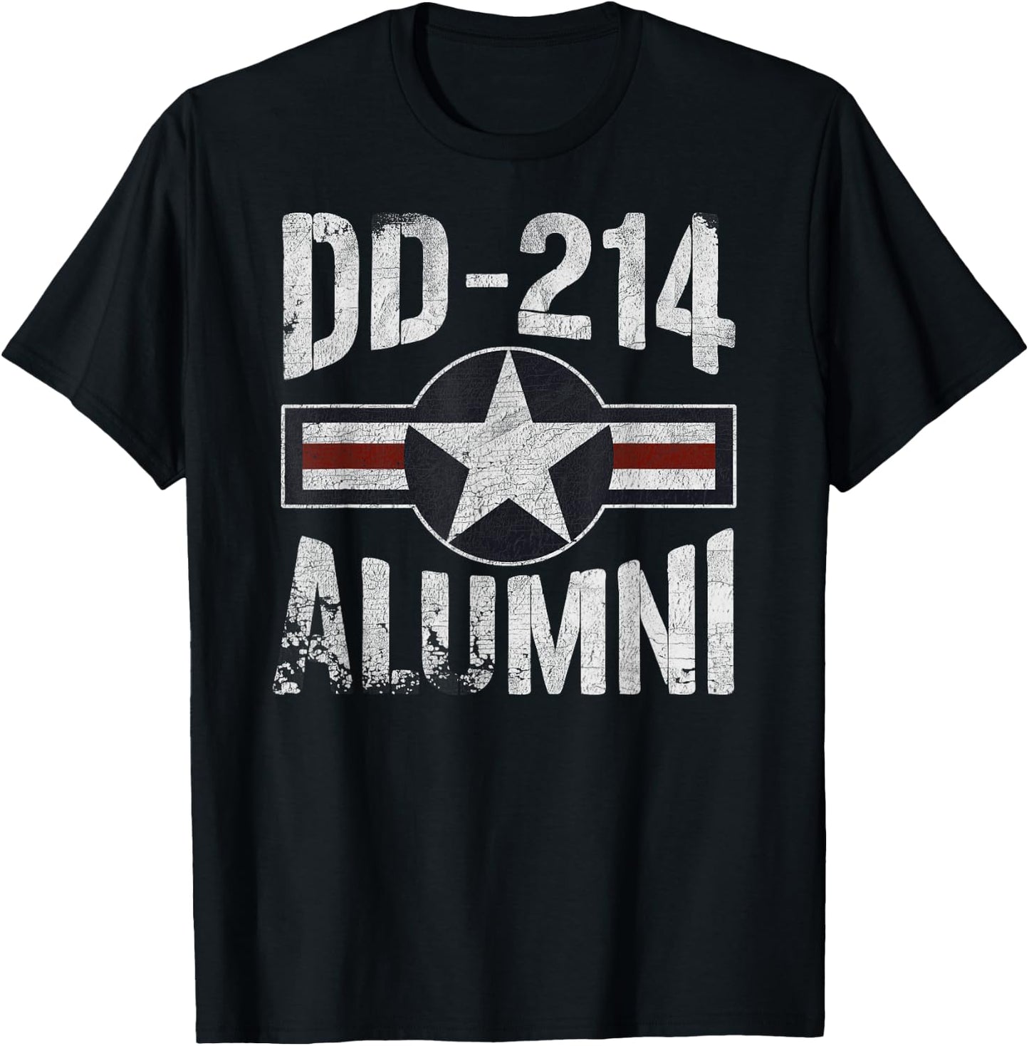 USAF Retired Shirt DD-214 Alumni US Airforce Retired Gift T-Shirt - T-Shirt | Black