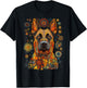 Malinois Belgian dog art mandala belgian malinois belgian , Black, S T-Shirt - T-Shirt | Black