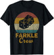 Farkle Crew Vintage Farkle Dice Game T-Shirt - T-Shirt | Black