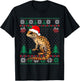 Ugly Christmas Pajama Sweater Leopard Gecko Animals Lover T-Shirt - T-Shirt | Black