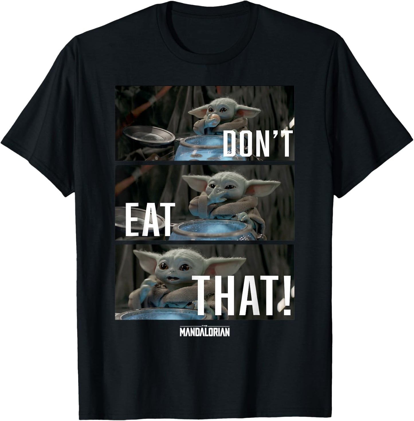 Star Wars: The Mandalorian The Child Don't Eat That R2 T-Shirt - T-Shirt | Black