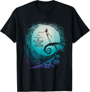 Disney Nightmare Before Christmas Jack Movie Logo Small T-Shirt - T-Shirt | Black