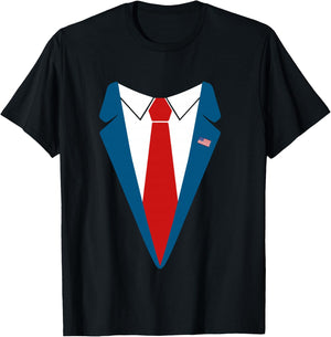 Trump Suit Halloween Costume Funny Cute Simple Fast gift T-Shirt - T-Shirt | Black