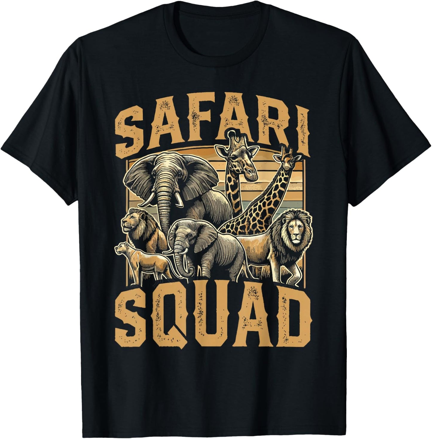 Safari Squad Zoo T-Shirt - T-Shirt | Black
