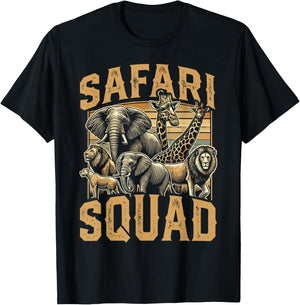 Safari Squad Zoo T-Shirt - T-Shirt | Black