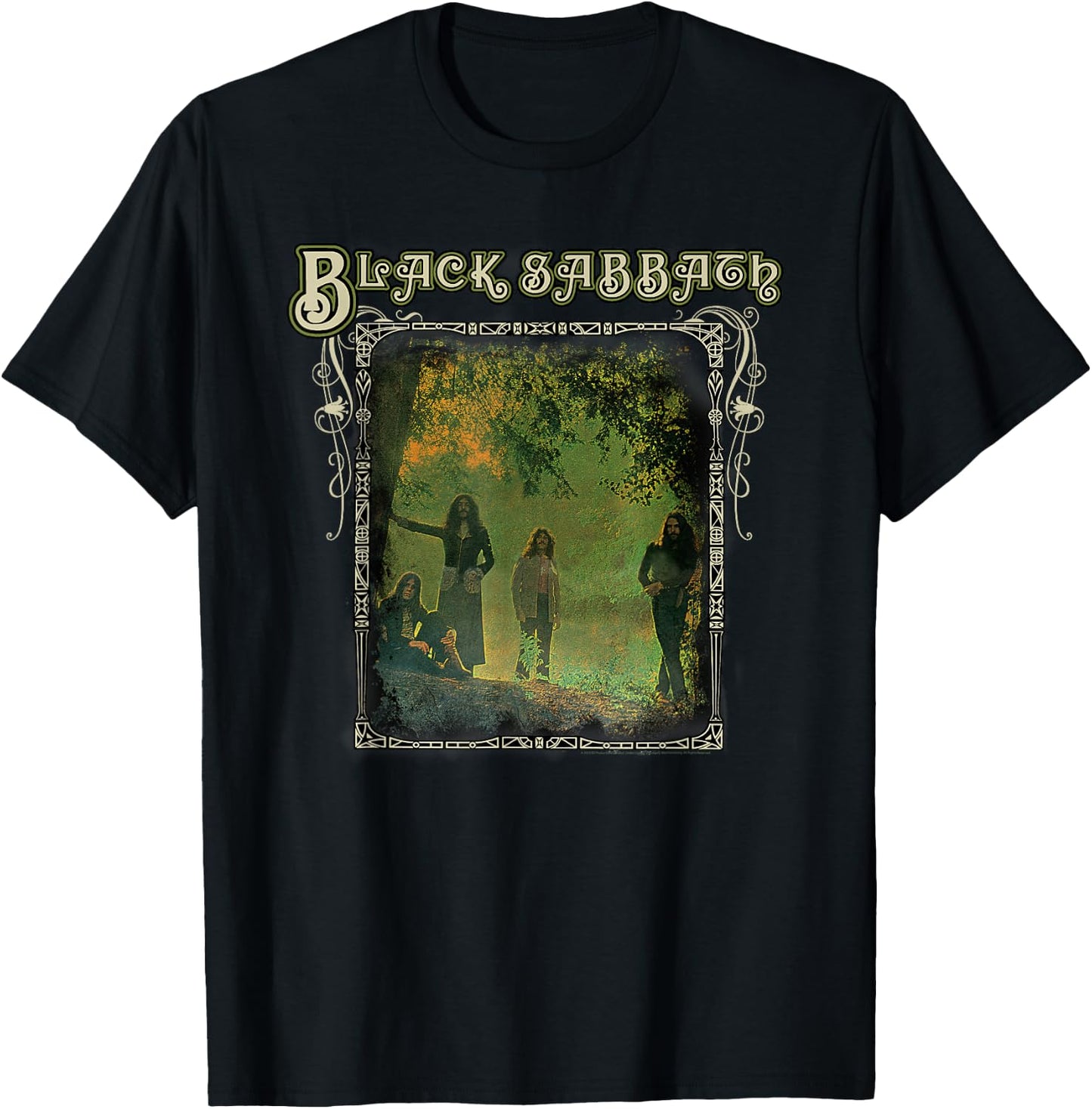 Black Sabbath Official Trees Photo Framed T-Shirt - T-Shirt | Black