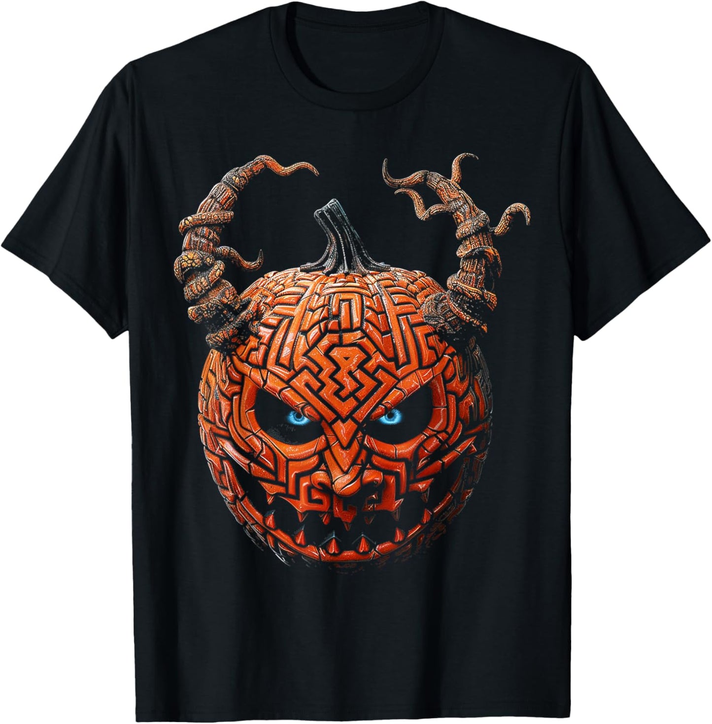 Pumpkin Costume Halloween Graphic Art Pumpkin T-Shirt - T-Shirt | Black