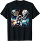 Astronaut Slam Dunking Moon Astrology Basketball Lover T-Shirt - T-Shirt | Black