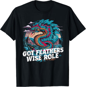 Aztec God Aztec Culture Mayan Indigenous Quetzalcoatl T-Shirt - T-Shirt | Black