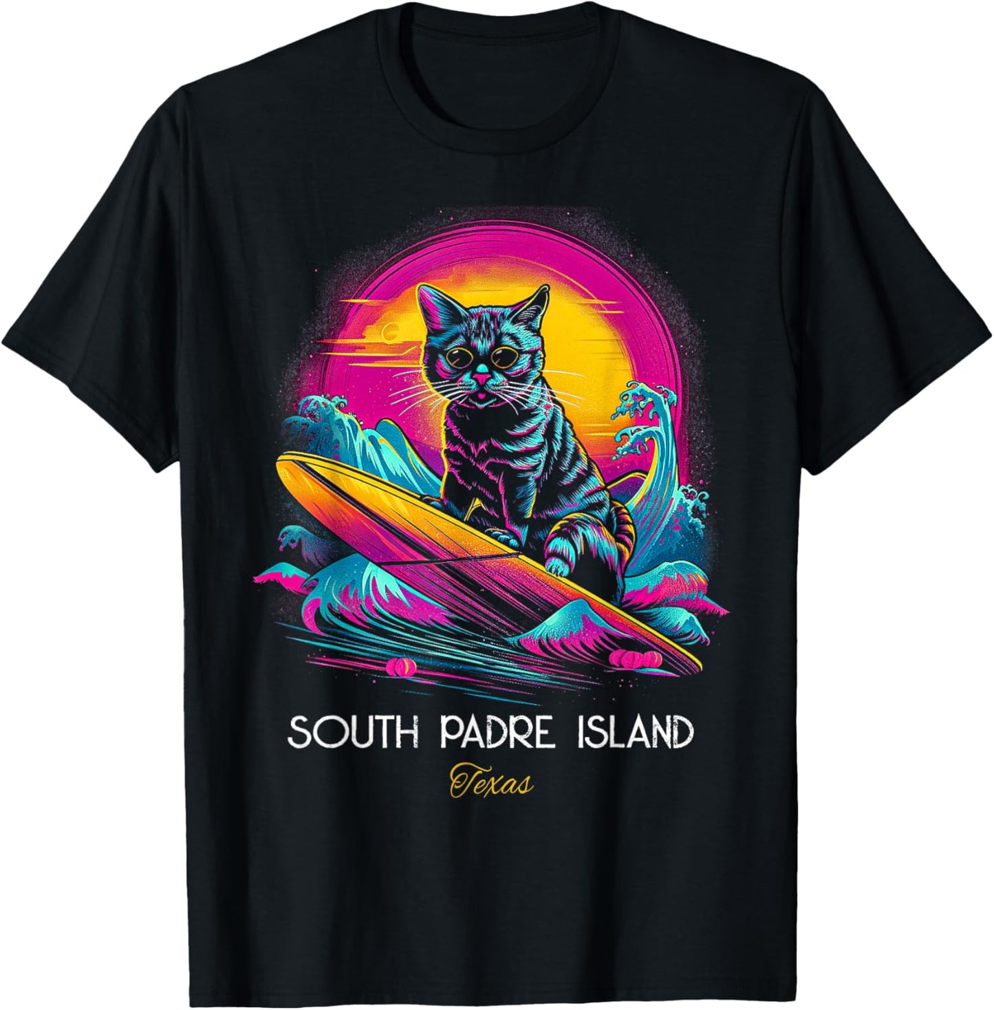 South Padre Island Texas T-Shirt - T-Shirt | Black
