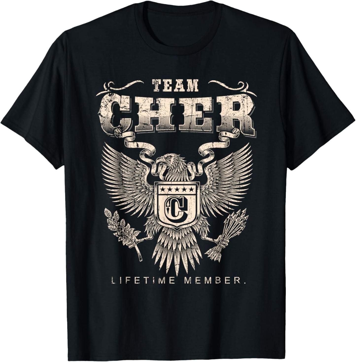 Team Cher Lifetime Member - Cher Name T-Shirt - T-Shirt | Black