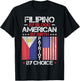 Filipino By Blood American By Birth Patriot By Choice T-Shirt - T-Shirt | Black