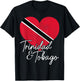 Trinidad & Tobago Flag Caribbean Souvenir T-Shirt - T-Shirt | Black