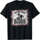 Vintage Leopard Bleached Not My First Rodeo T-Shirt - T-Shirt | Black