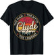 Clyde The Man The Myth The Legend Personalized Name T-Shirt - T-Shirt | Black
