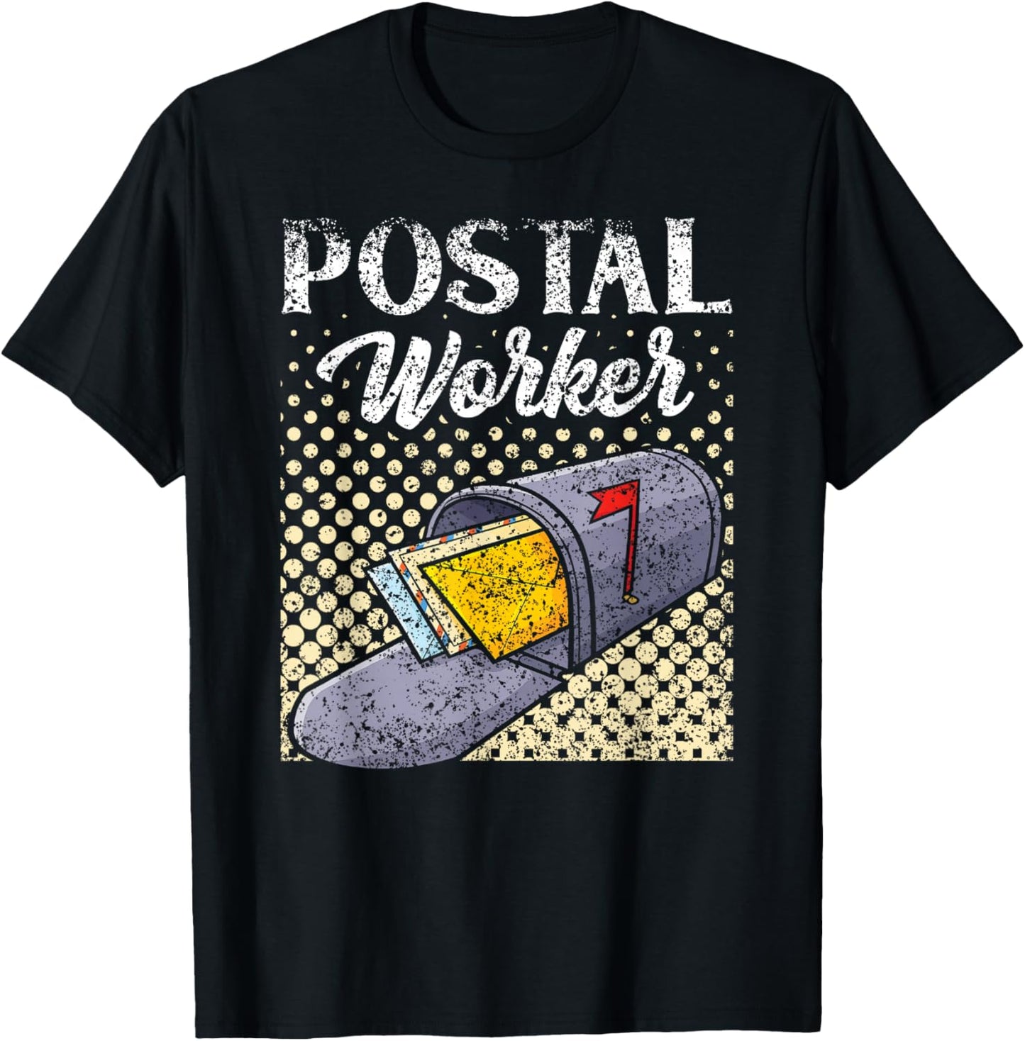 Postal Worker Mailman Mail Postman Courier T-Shirt - T-Shirt | Black