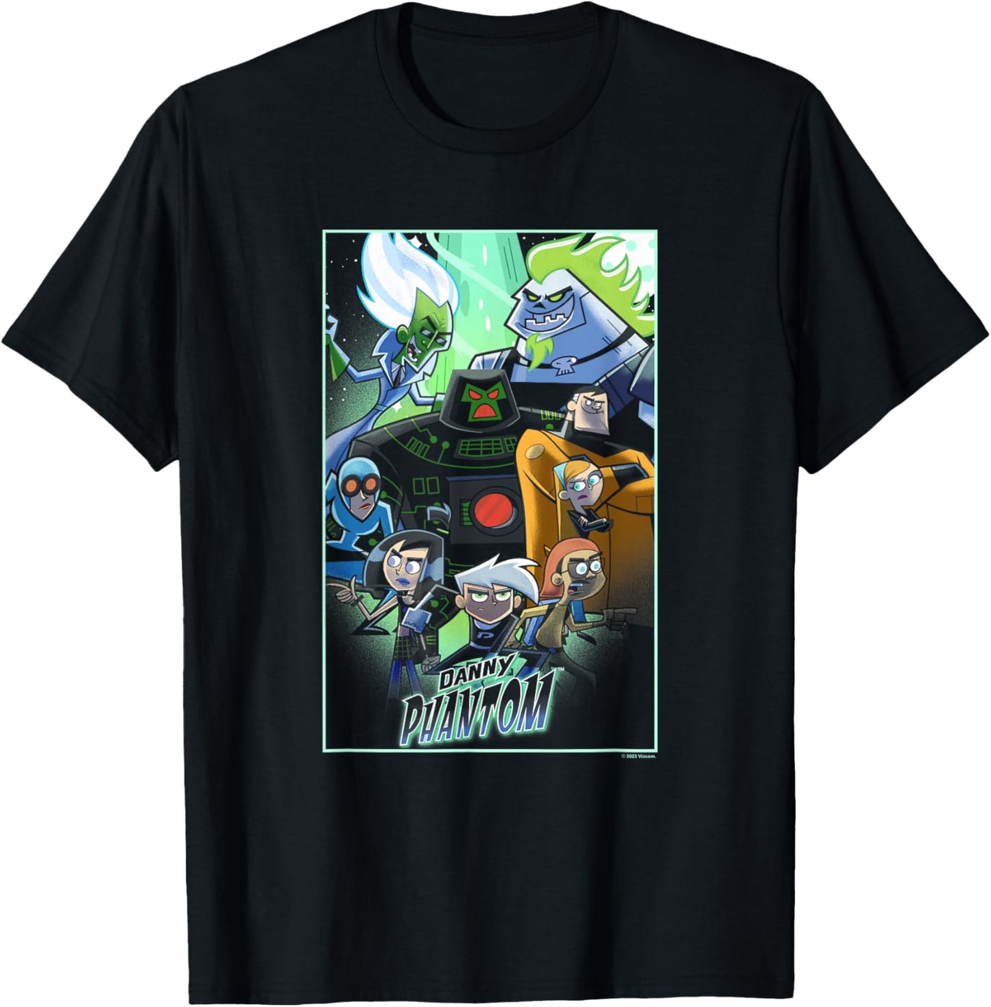 Danny Phantom Superhero Ghost Hunter Group Shot Poster T-Shirt - T-Shirt | Black