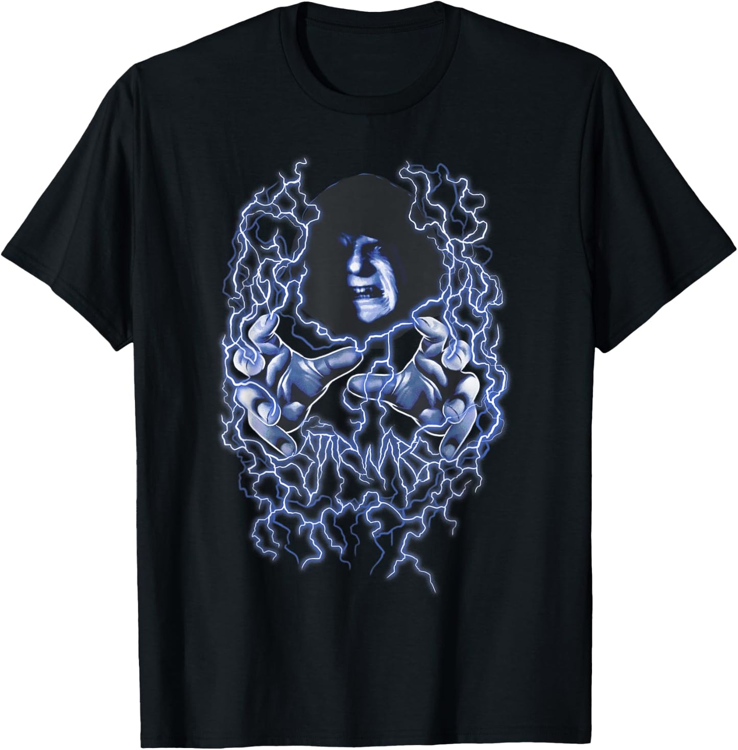 Star Wars Emperor Palpatine Electricity Shock Portrait T-Shirt - T-Shirt | Black