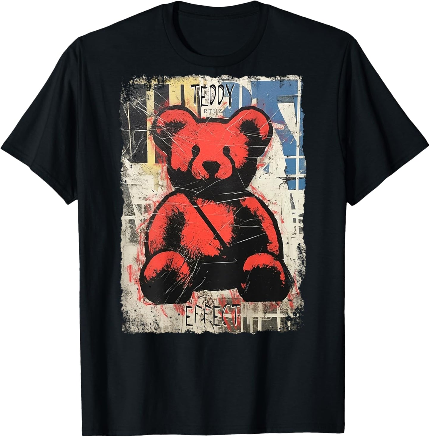 RTUZ Hip Hop Vintage Edgy Urban Y2K Back Print Streetwear - -Adults & Kids - Black - Small - Classic Sleeve - Crew Collar - Cotton & Polyester - Machine Wash T-Shirt - T-Shirt | Black