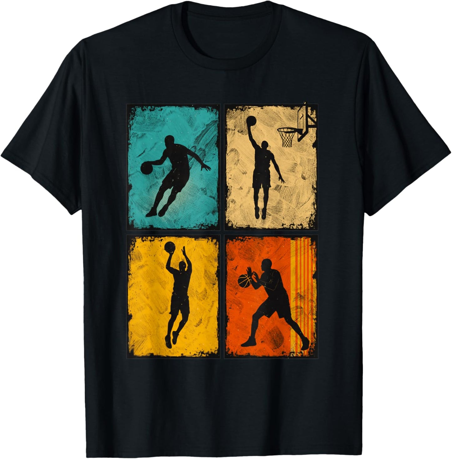 Cool Basketball Player Boys Kids Men Basketball T-Shirt - T-Shirt | Black