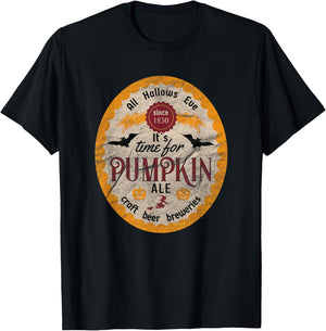 Halloween Craft Beer Pumpkin Ale T-Shirt - T-Shirt | Black