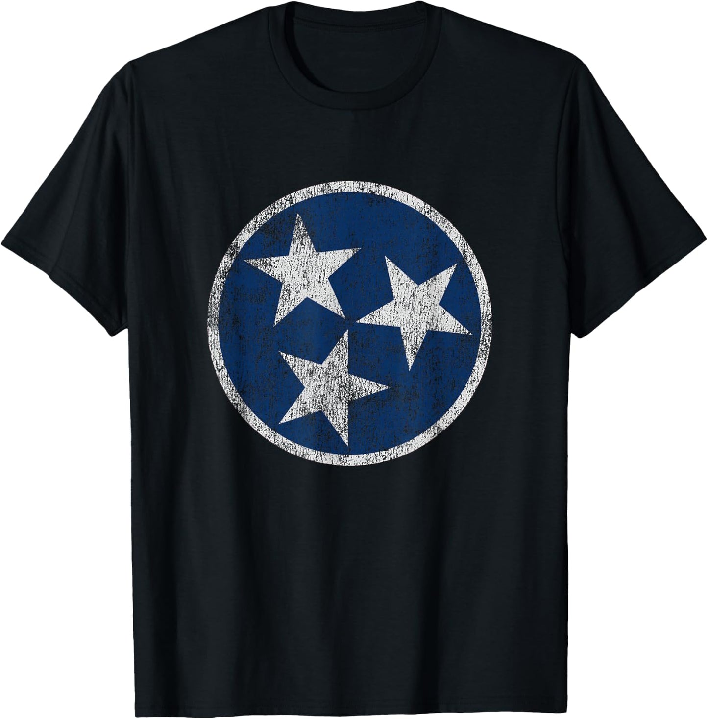 Vintage Tennessee Flag Men Women Retro TN Souvenir T-Shirt - T-Shirt | Black