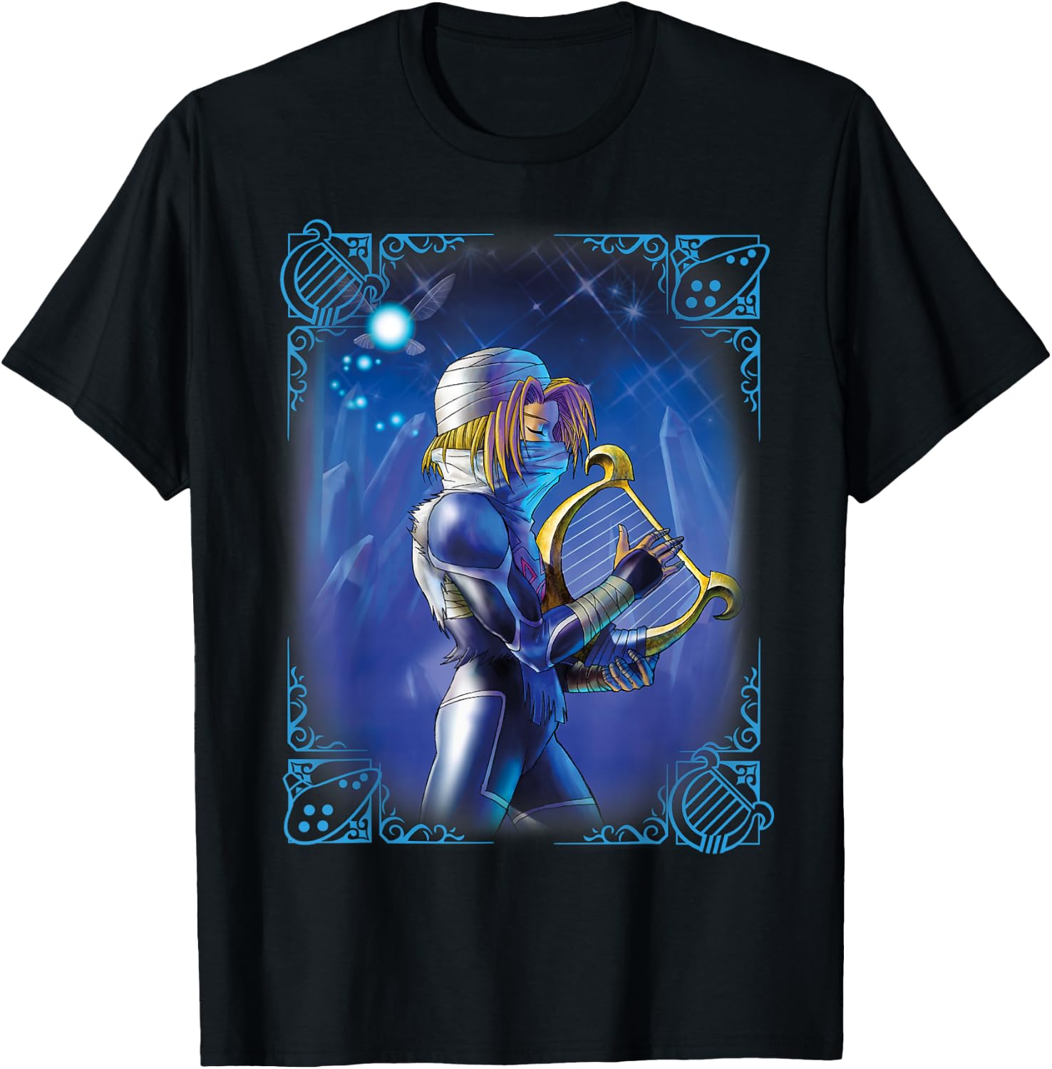 The Legend of Zelda Sheik Poster T-Shirt - T-Shirt | Black